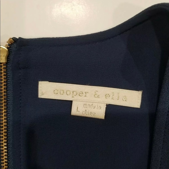 NWT women’s bandeau tank by Cooper & Ella.  Sz Large.  Zips up back.  Polyester - Picture 6 of 9